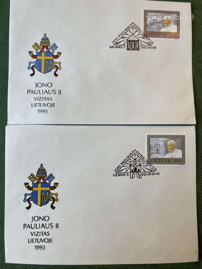 Lietuvos 1993 m. vokai su spec spaudais - nuotraukos Nr. 10