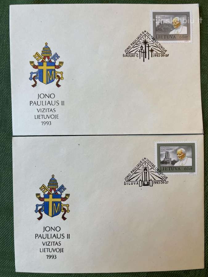 Lietuvos 1993 m. vokai su spec spaudais - nuotraukos Nr. 11