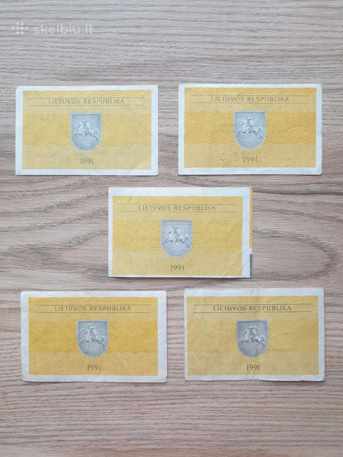 1991 metų taloniukai vagnorkės - nuotraukos Nr. 2