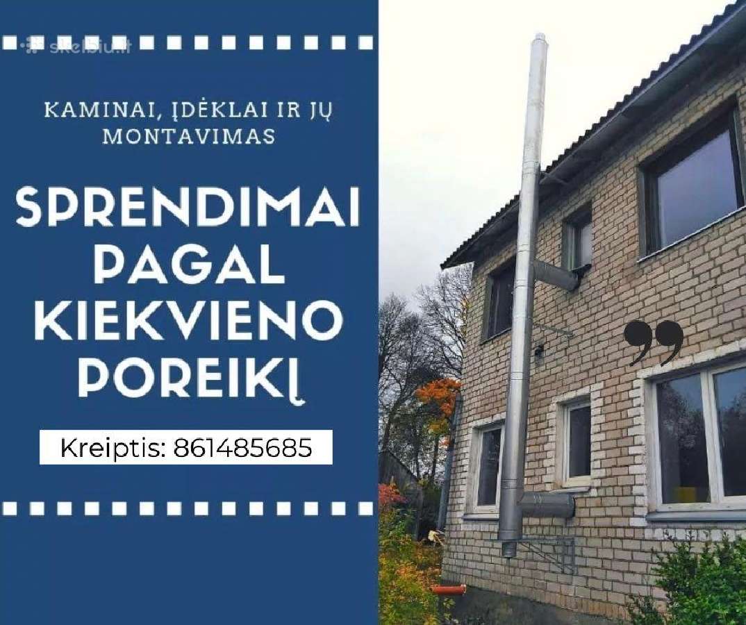 Kaminu įdeklai.pristatomi kaminai,įdeklai - nuotraukos Nr. 12