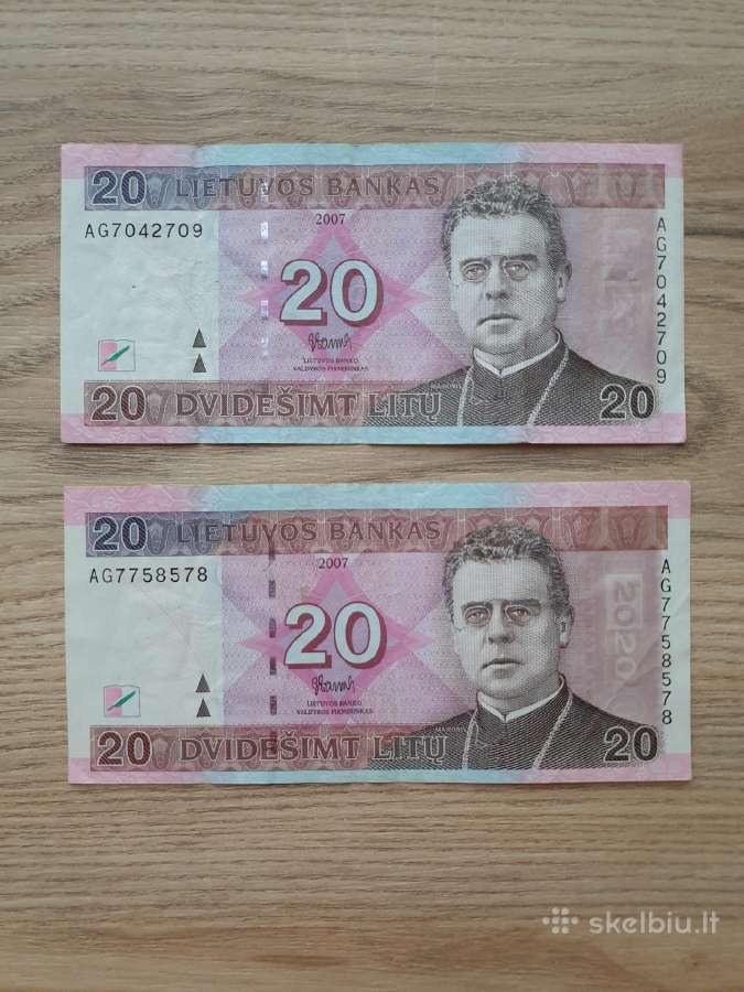 Apyvartiniai litai banknotai - nuotraukos Nr. 9