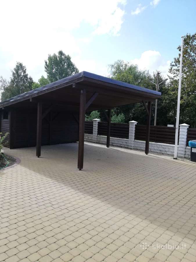 Medinės stoginės automobiliams, pavėsinės,terasos. - nuotraukos Nr. 7