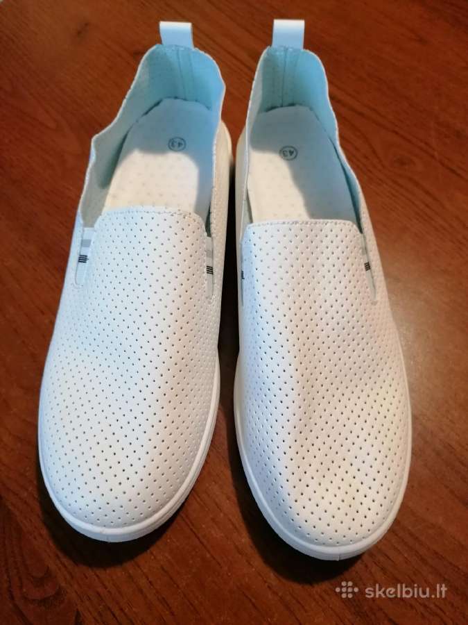 Nauji balti bateliai 43 dydis, vidpadis 27,3 cm, t - nuotraukos Nr. 2