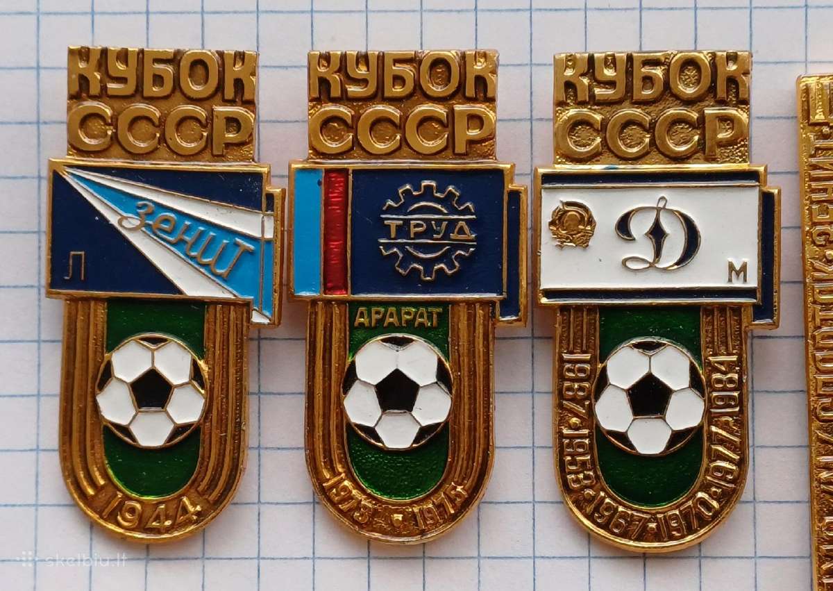 Ssrs taurė futbolas sportas rinkinys ženkliukai - nuotraukos Nr. 2