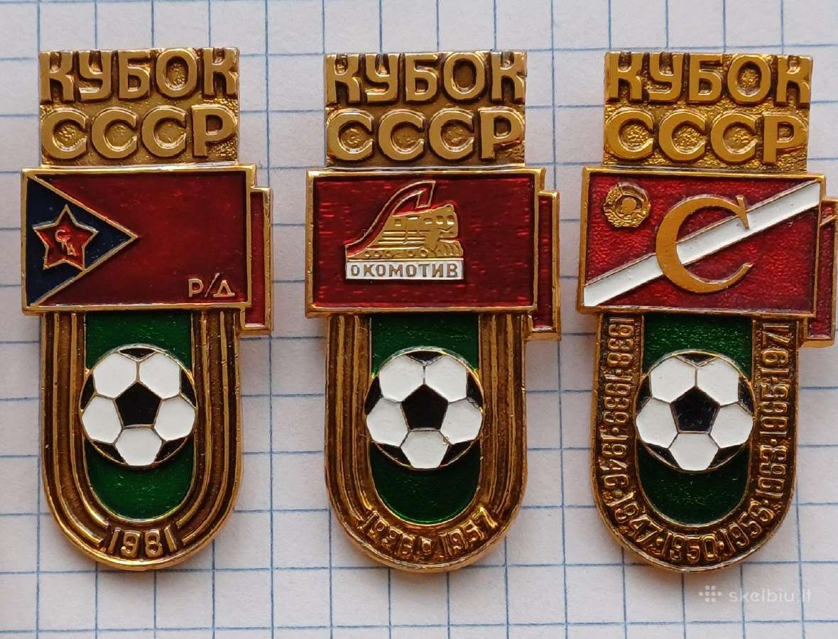 Ssrs taurė futbolas sportas rinkinys ženkliukai - nuotraukos Nr. 5