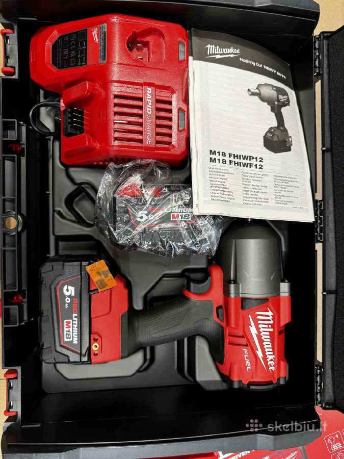 Milwaukee M18 Fhiwf12-502x veržliasukis - nuotraukos Nr. 3