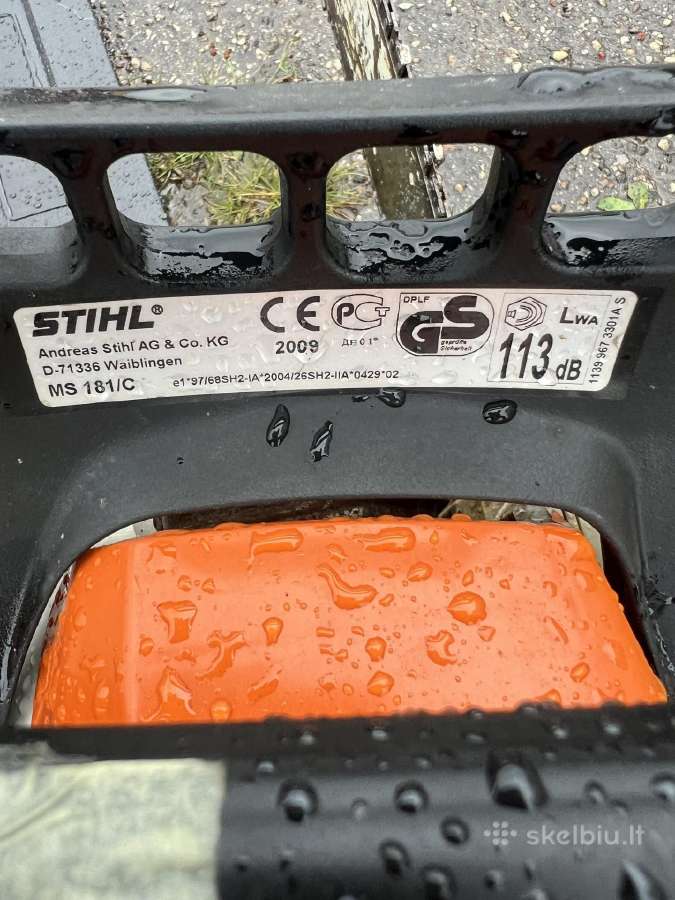 Benzopjuklas stihl Ms181 - nuotraukos Nr. 2