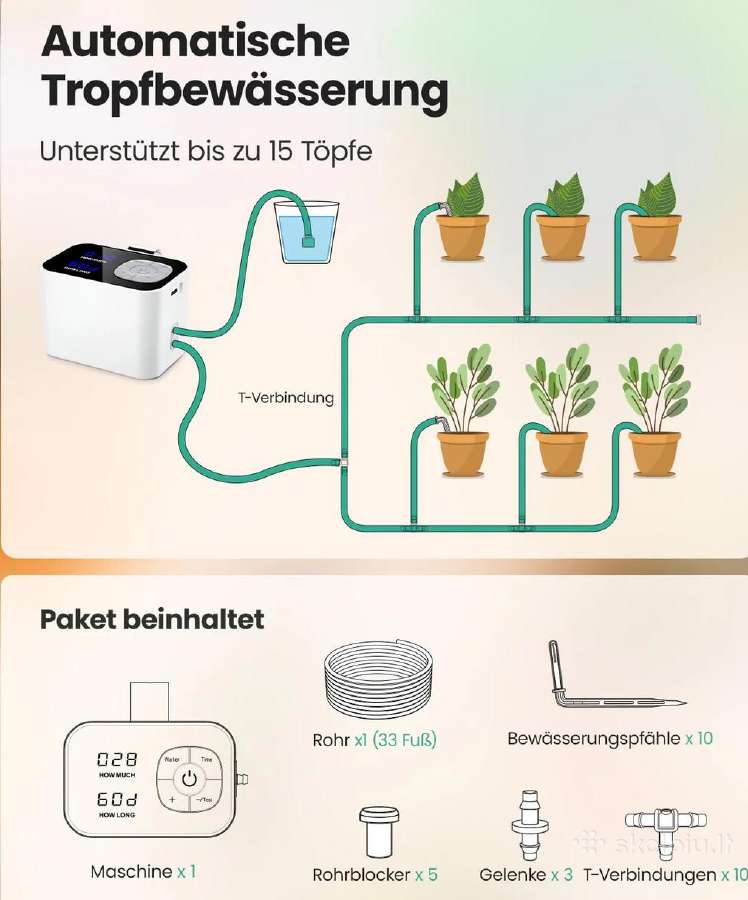 Autatinė augalų laistymo sistema - nuotraukos Nr. 2