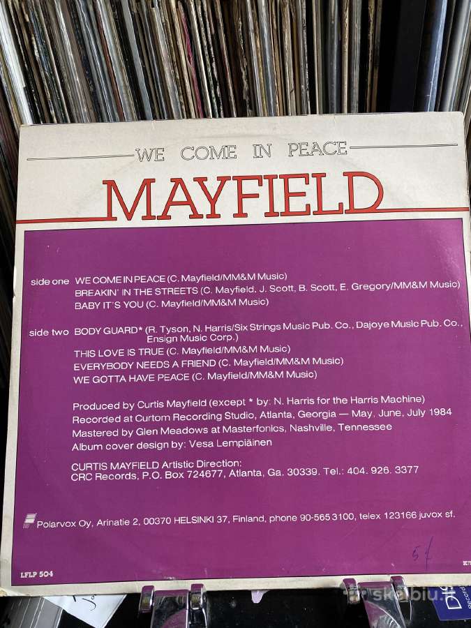 Curtis Mayfield – We Come In Peace - nuotraukos Nr. 2