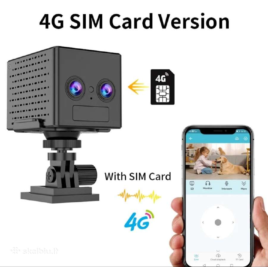 4G dviejų lešių kamera su hibridiniu priartinimu