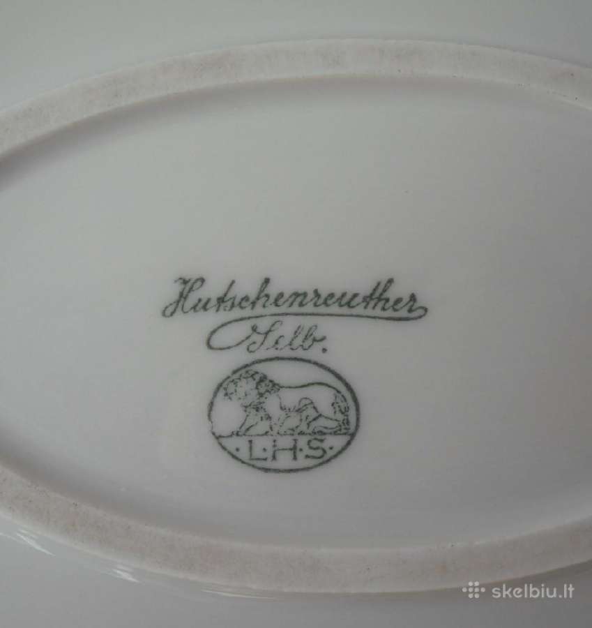 Lėkštė antikvarinė Hutschenreuther 1925-39 m. - nuotraukos Nr. 5
