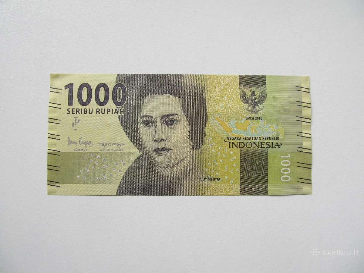 1000 ir 2000 rupiju , Indonezija , 2016