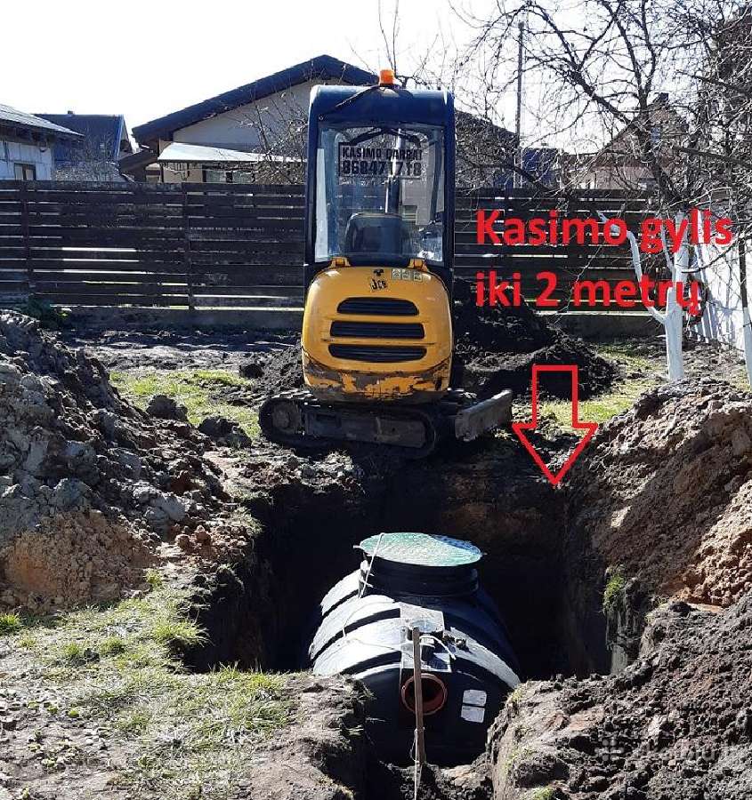Mini ekskavatoriaus nuoma, kasimo darbai Klaipėda - nuotraukos Nr. 3