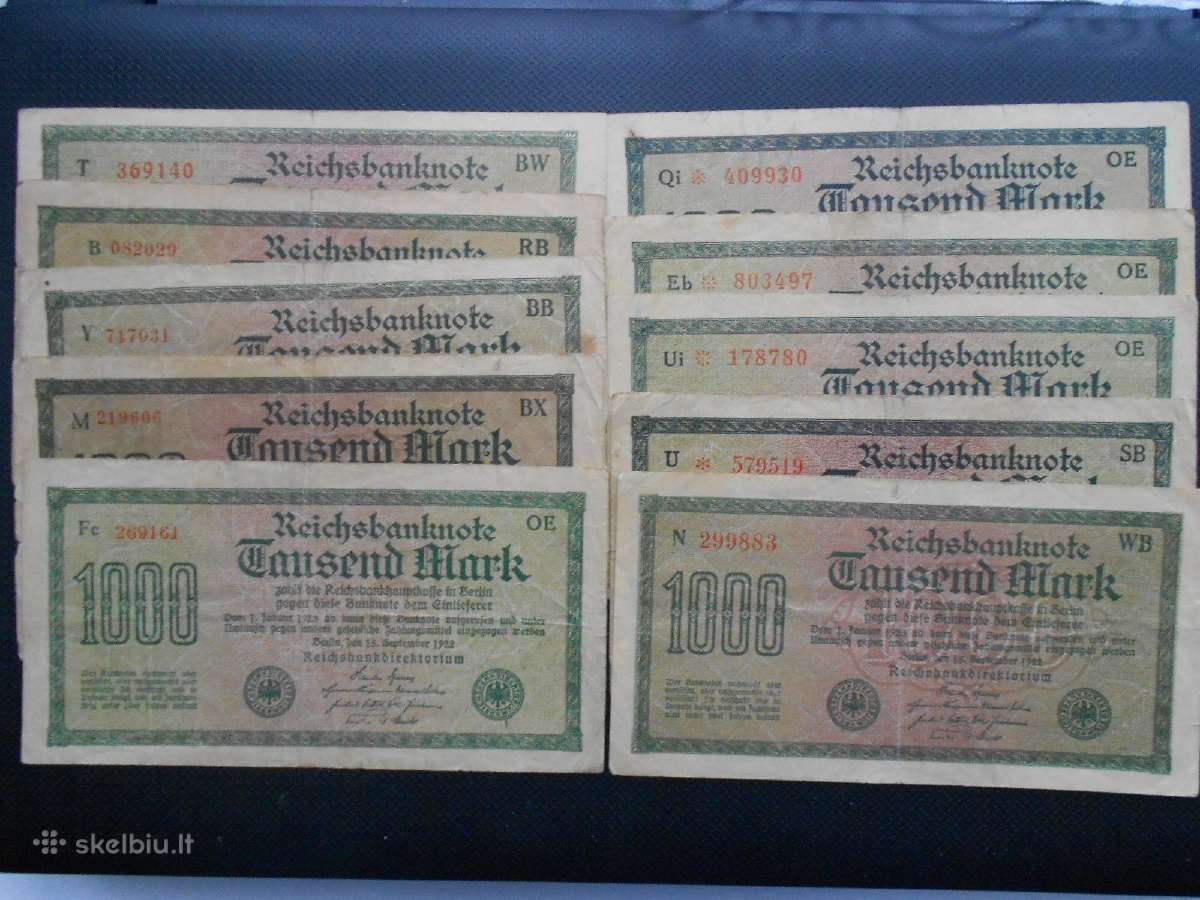 1000 markių 1922m