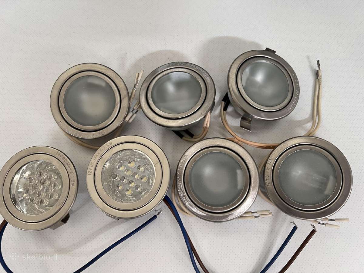 LED ir halogeniniai šviestuvai 62 mm,nauji 12v