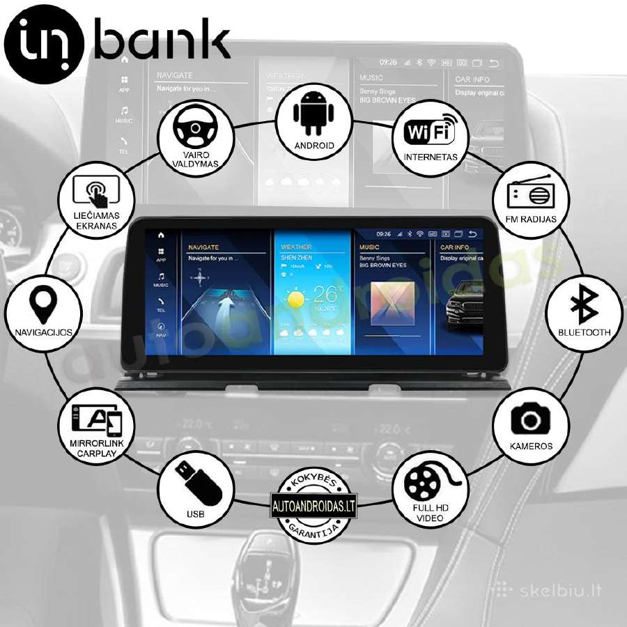 Bmw 6 F06 F12 2011-18 Android multimedia WiFi/GPS - nuotraukos Nr. 2