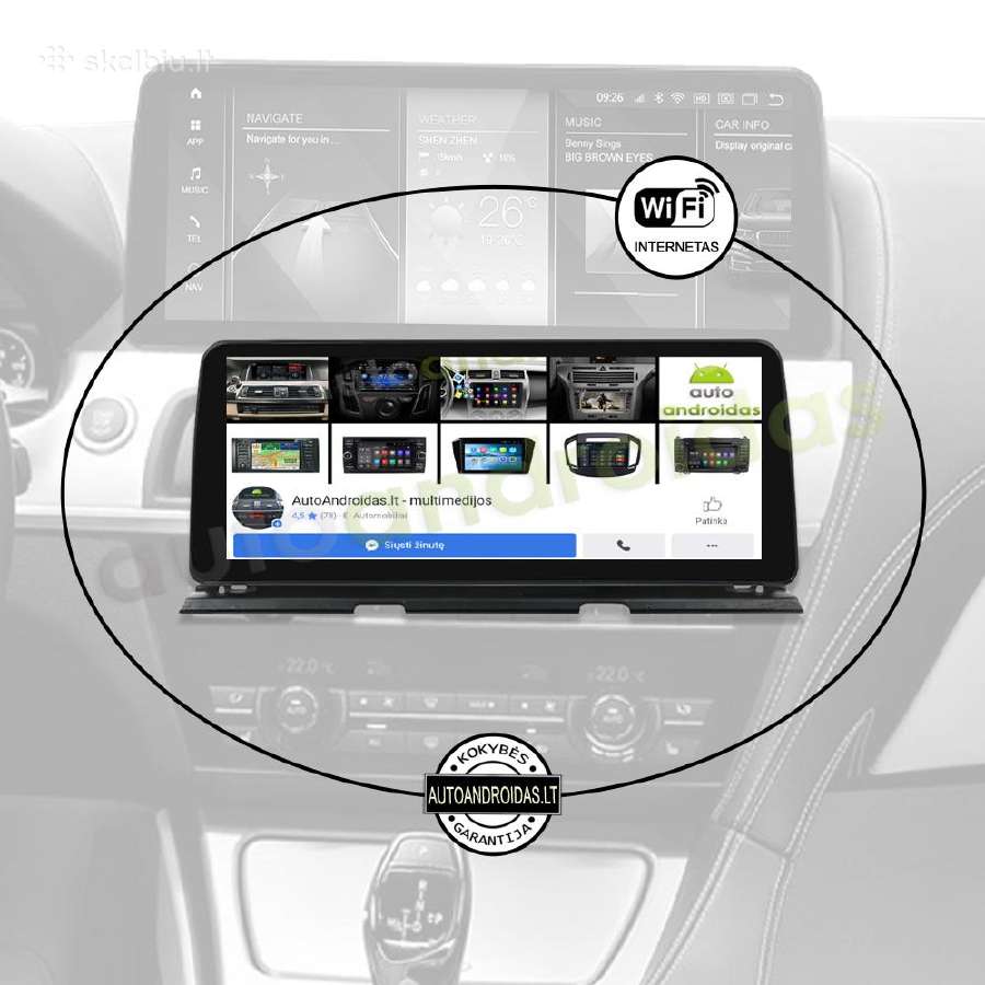 Bmw 6 F06 F12 2011-18 Android multimedia WiFi/GPS - nuotraukos Nr. 4