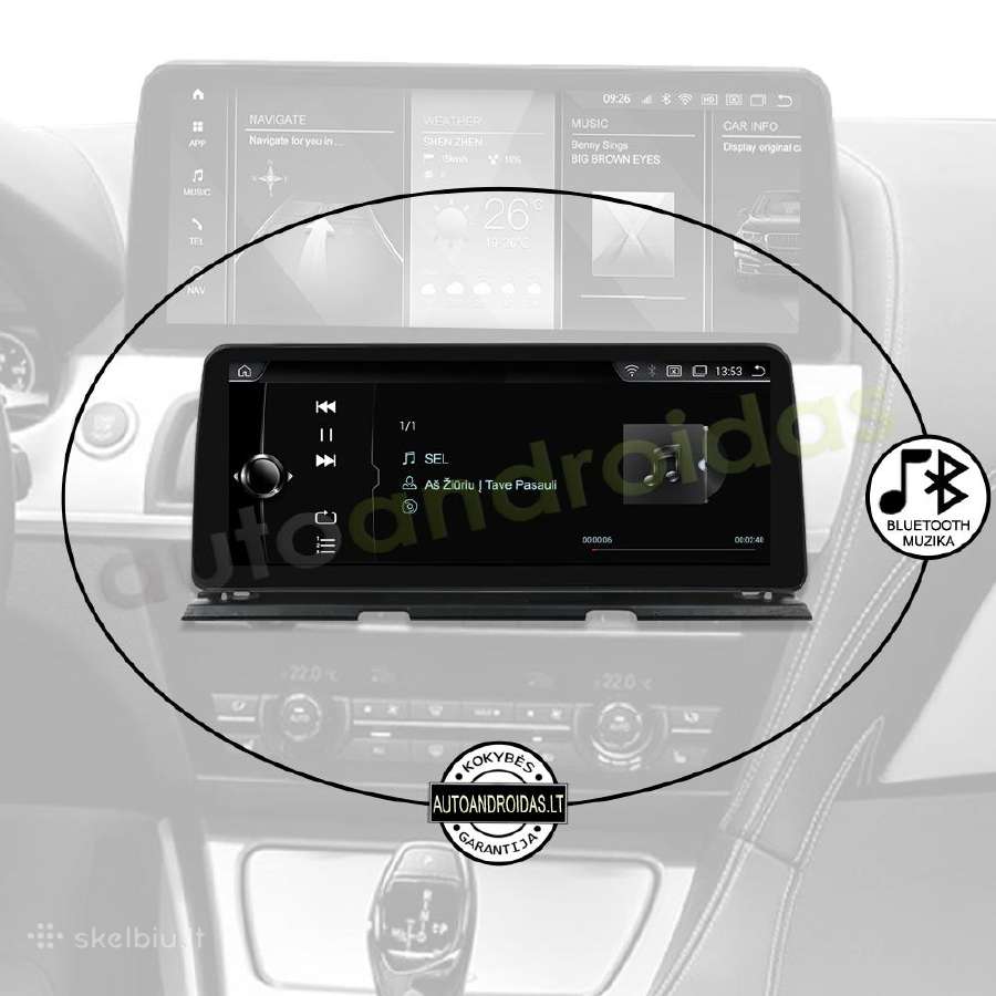 Bmw 6 F06 F12 2011-18 Android multimedia WiFi/GPS - nuotraukos Nr. 6