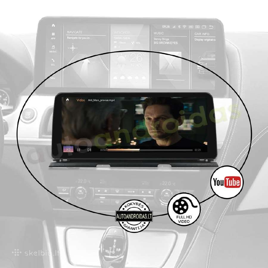 Bmw 6 F06 F12 2011-18 Android multimedia WiFi/GPS - nuotraukos Nr. 9