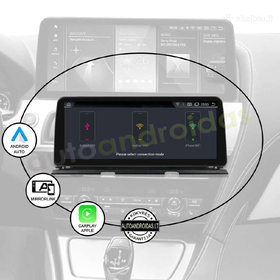 Bmw 6 F06 F12 2011-18 Android multimedia WiFi/GPS - nuotraukos Nr. 10