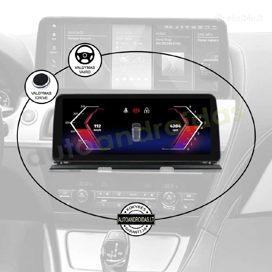 Bmw 6 F06 F12 2011-18 Android multimedia WiFi/GPS - nuotraukos Nr. 12