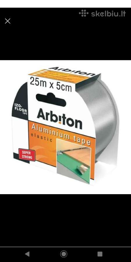 4 vnt Lipni aliuminio juosta Alu Tape 25 grindims