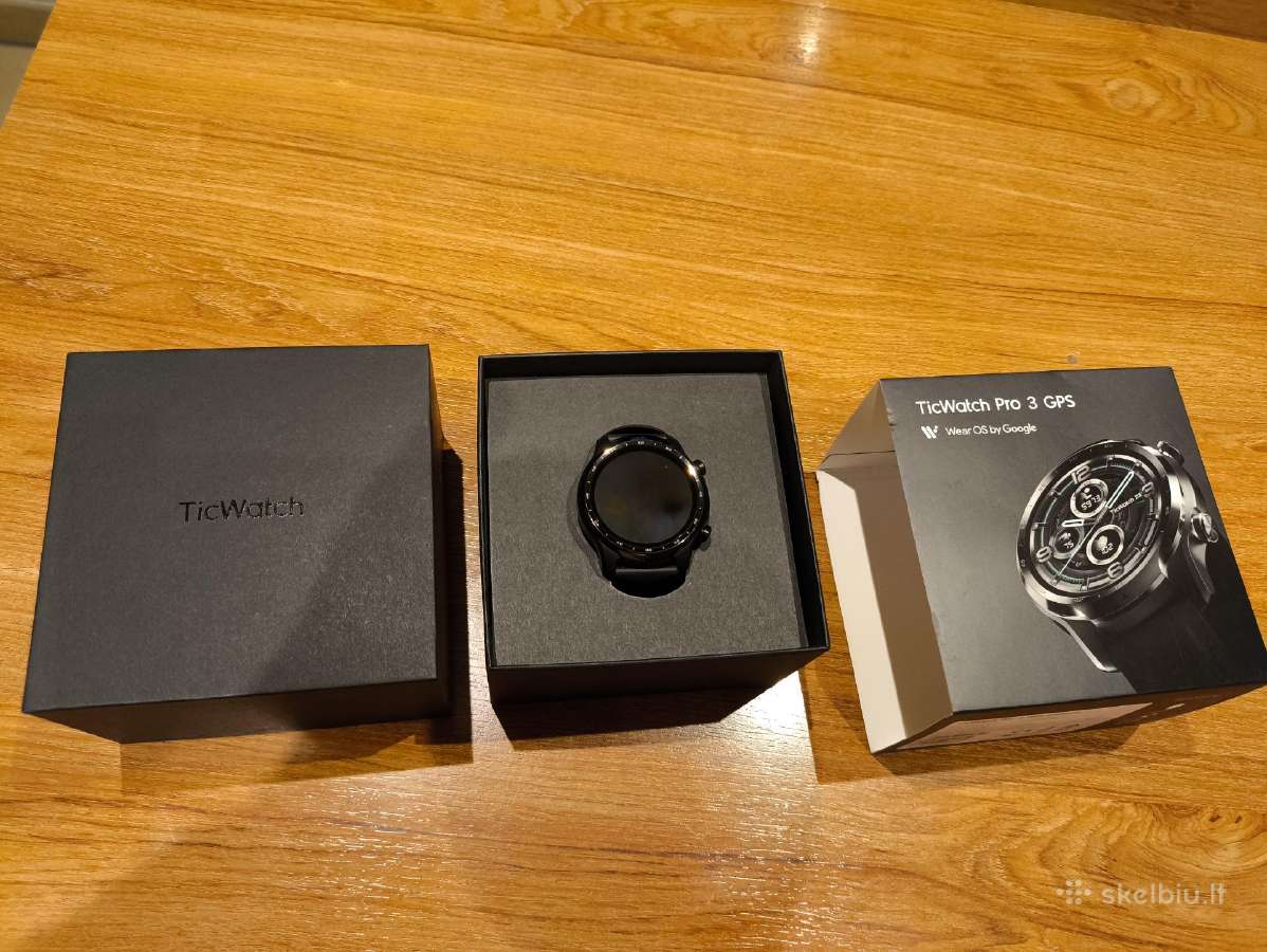 Ticwatch Pro 3 GPS shadow black 1,4" Retina Amoled - nuotraukos Nr. 2
