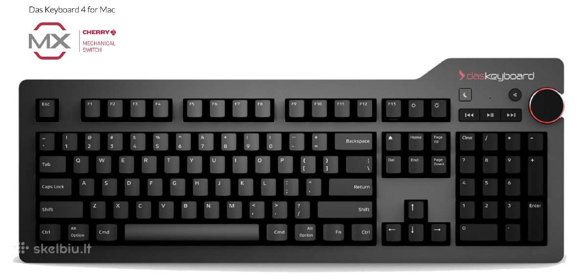 Das Keyboard 4 Pro Mac mechaninė klaviatūra