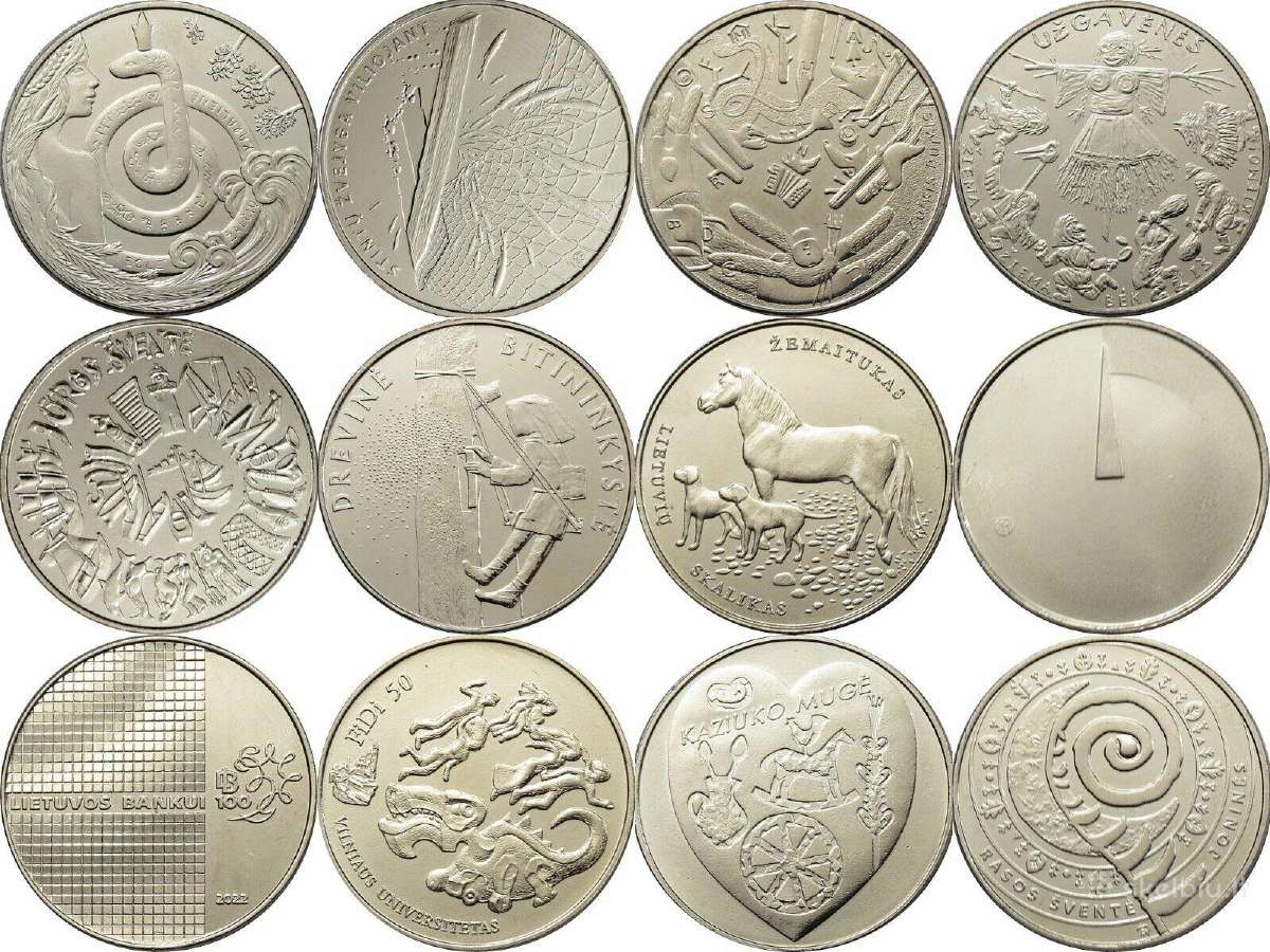 Lb visos išleistos 1,5 euro monetos