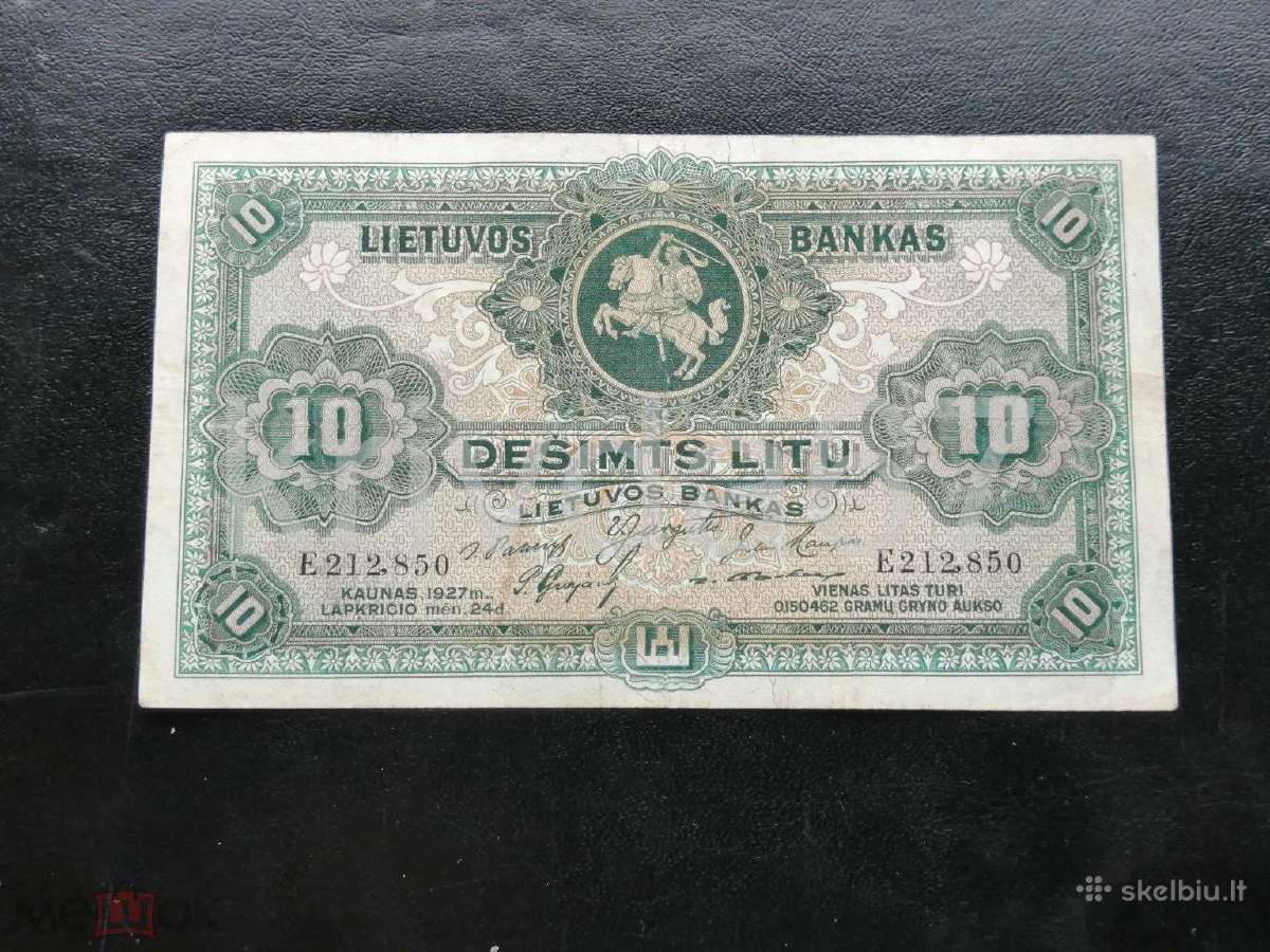 10 litų tarpukario Lietuva