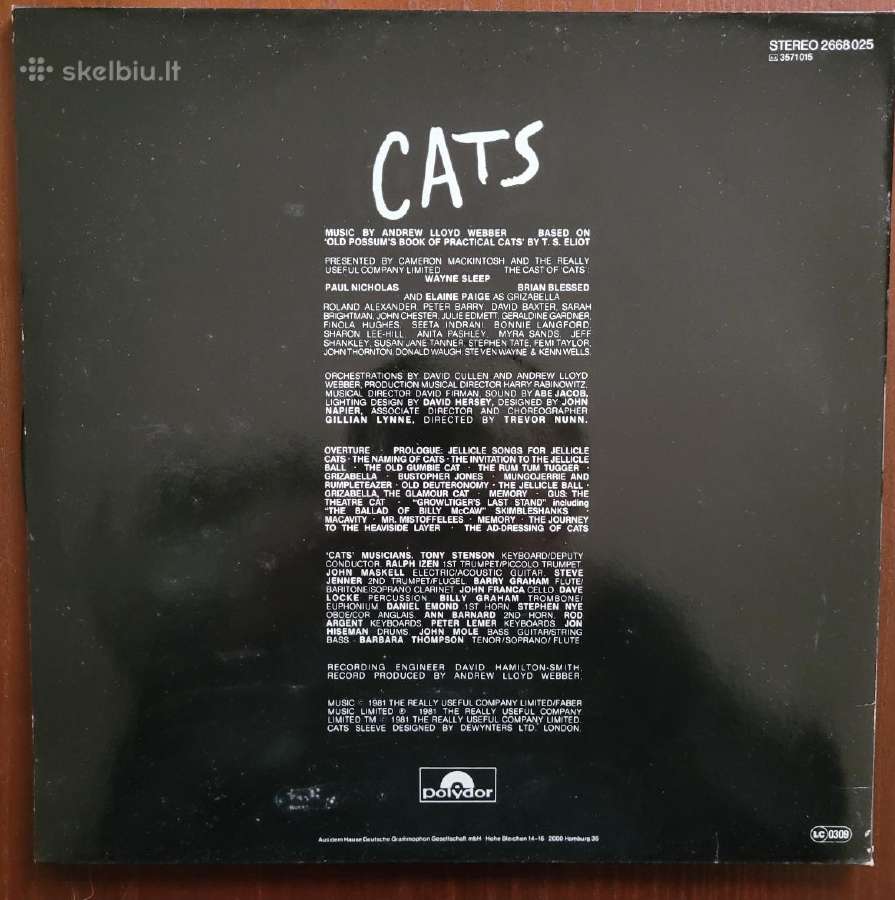 Cats. A. L. Webber - nuotraukos Nr. 3