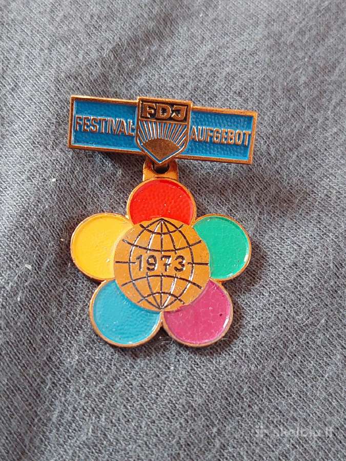 1973 Fdj Festival Aufgebot ženkliukas - nuotraukos Nr. 2
