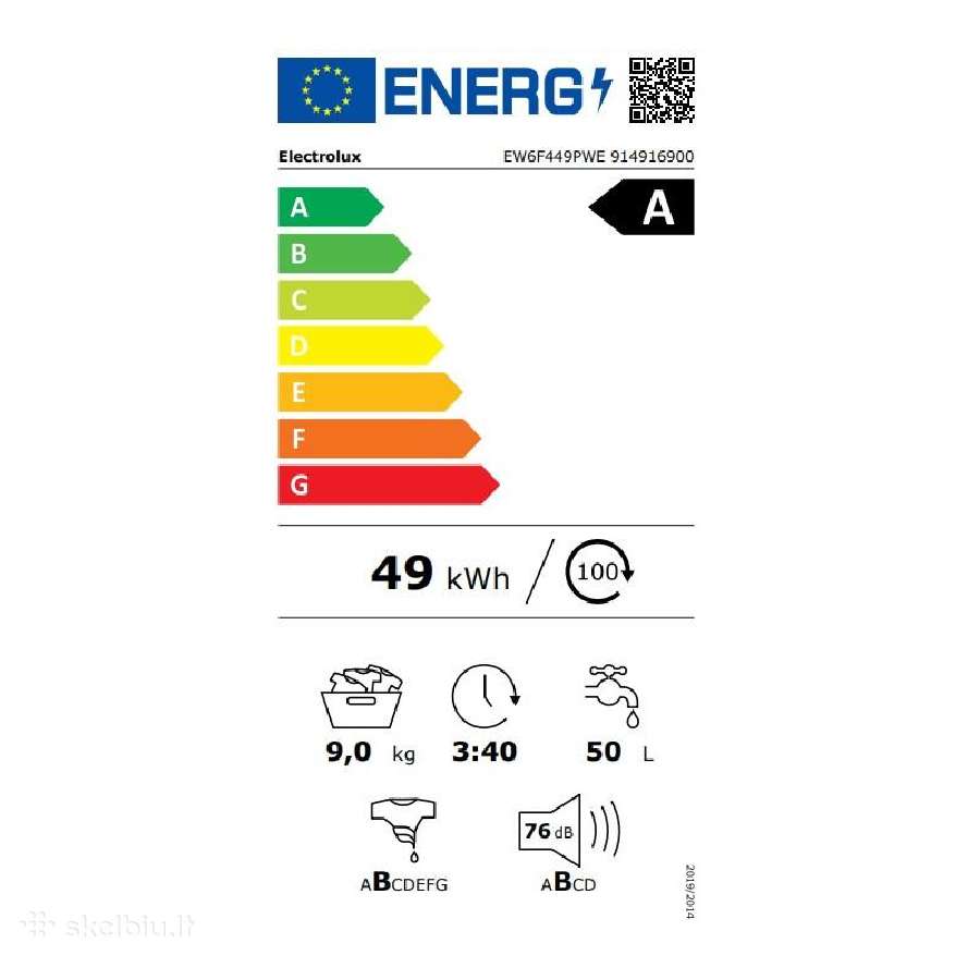 Electrolux skalbyklė - nuotraukos Nr. 4