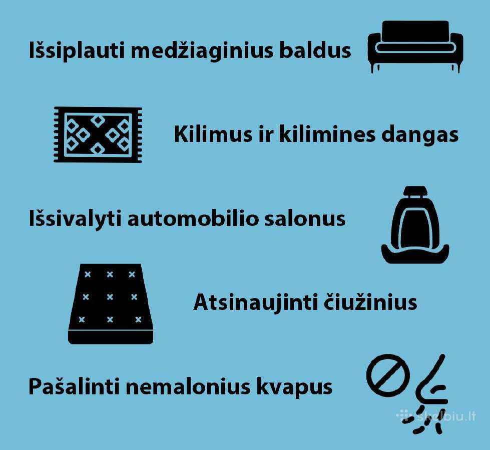 Reik pigiau? Plaunamo siurblio nuoma 15€/d; Įranga - nuotraukos Nr. 2