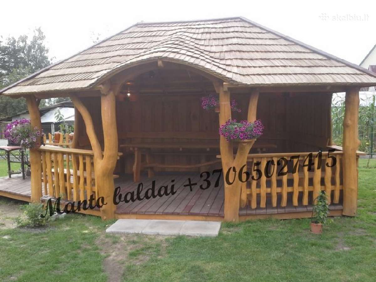 Pavėsinė Šešiakampė , ir kiti lauko baldai - nuotraukos Nr. 3