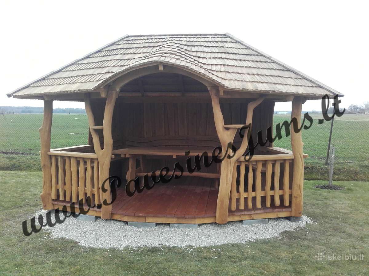 Pavėsinė Šešiakampė , ir kiti lauko baldai - nuotraukos Nr. 2