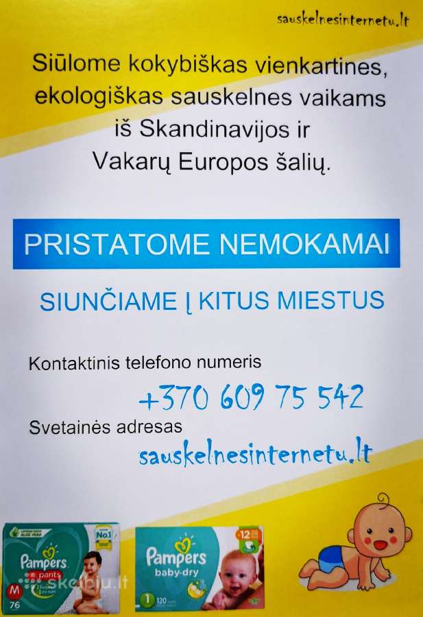 Sauskelnės Vaikams Geromis Kainomis! - nuotraukos Nr. 2