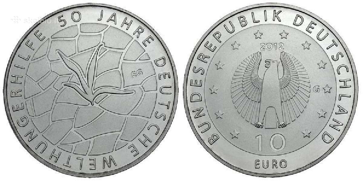 Vokietijos proginės 10 eurų monetos - nuotraukos Nr. 6
