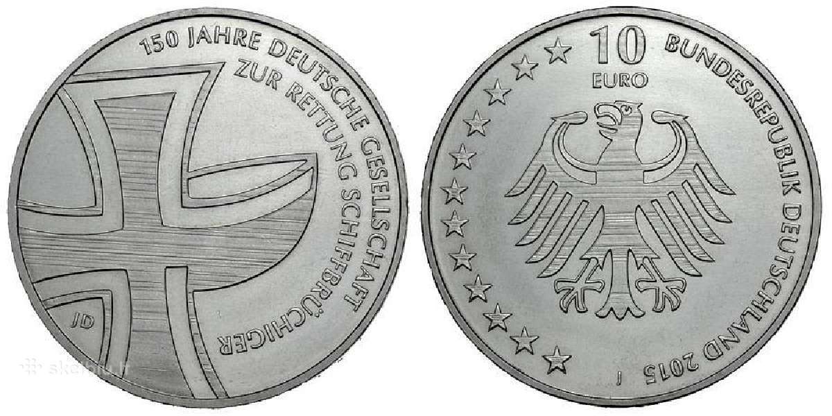 Vokietijos proginės 10 eurų monetos - nuotraukos Nr. 10