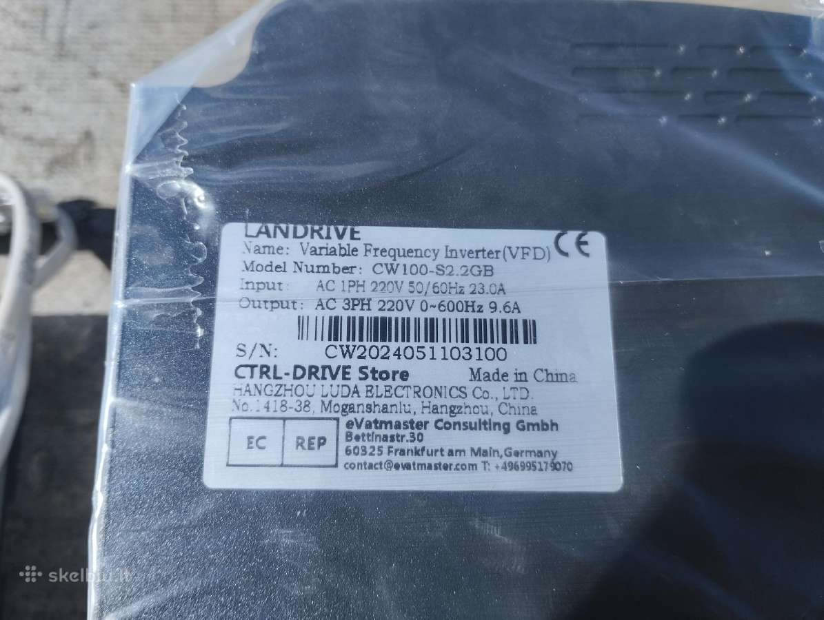 Nauji dažnio keitikliai 2.2kw / 1.5kw - nuotraukos Nr. 2