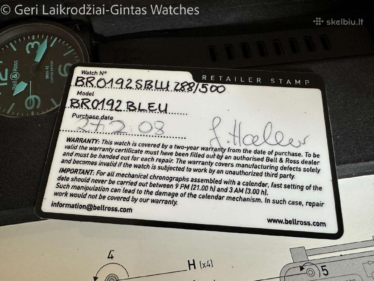 Bell & Ross – Br01-92 Blue - nuotraukos Nr. 33