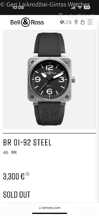 Bell & Ross – Br01-92 Blue - nuotraukos Nr. 35
