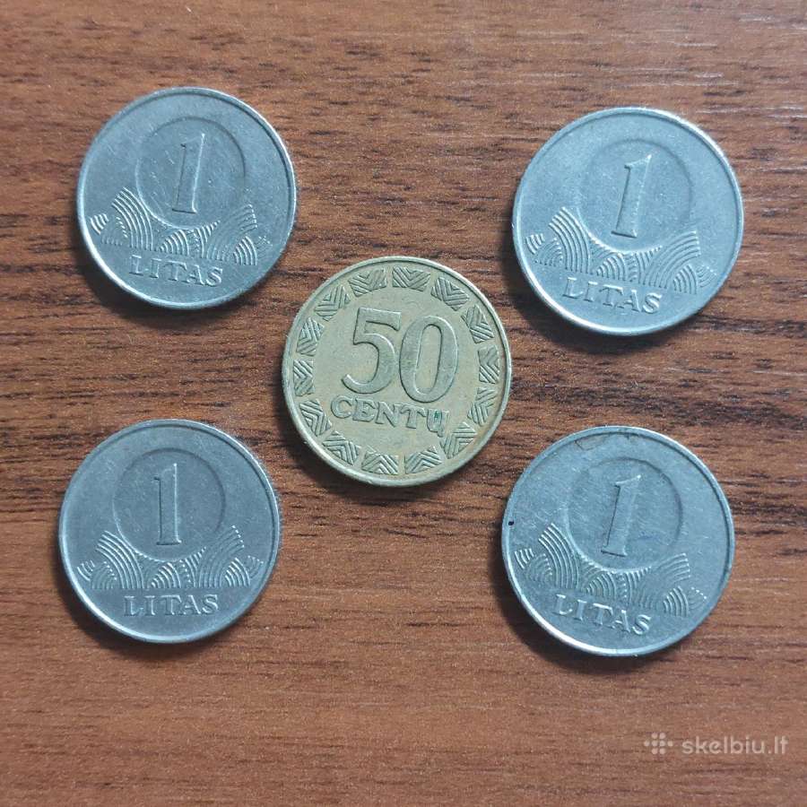 Lietuviški litai ir centai 1997 - 2002 m.
