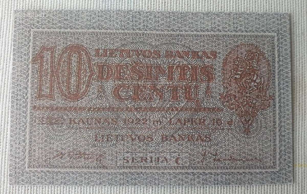 1922 metų 10 centų