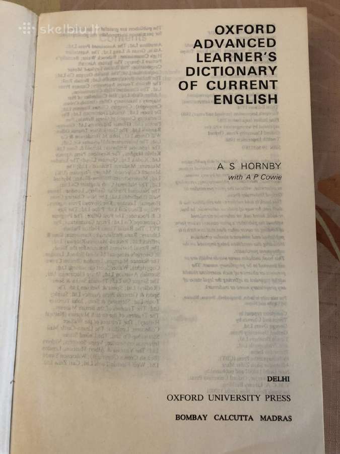 Advanced learner's dictionary of curent english - nuotraukos Nr. 4