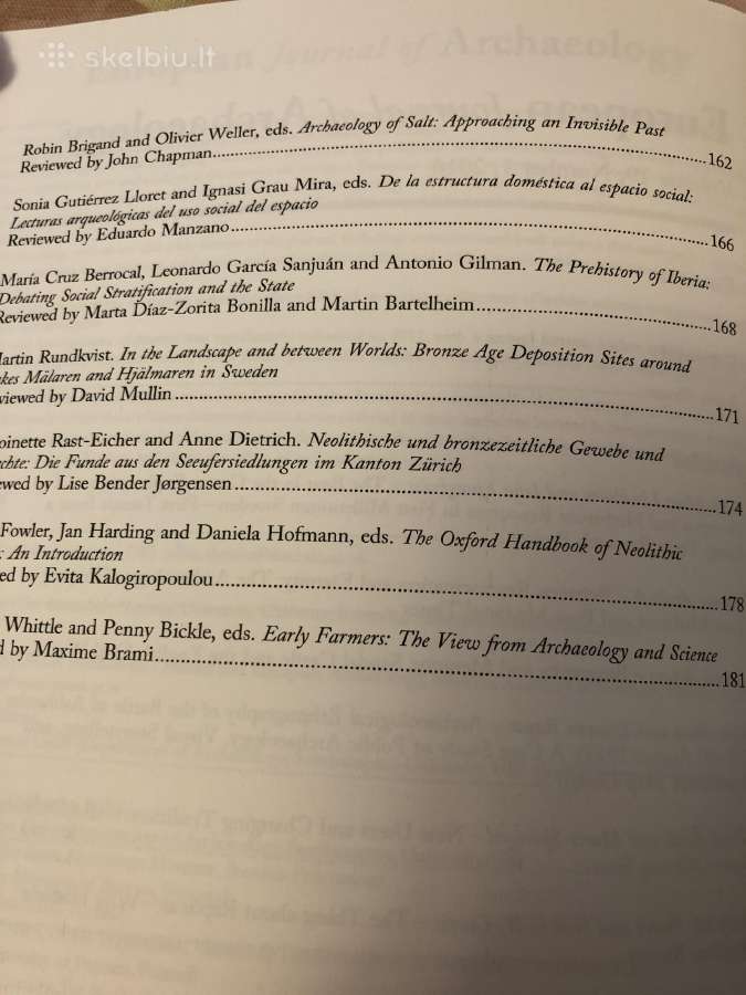 European journal of archeology 2016 m - nuotraukos Nr. 3