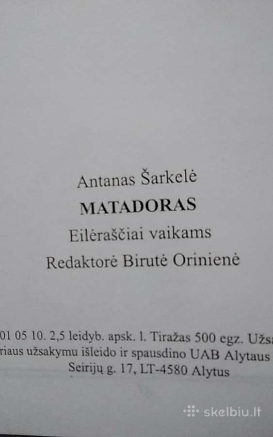 Antanas Šarkelė eilėraščiai vaikams - nuotraukos Nr. 4