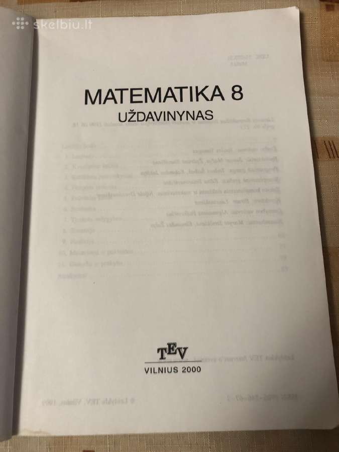 Matematika uždavinynas 8 kl - nuotraukos Nr. 2