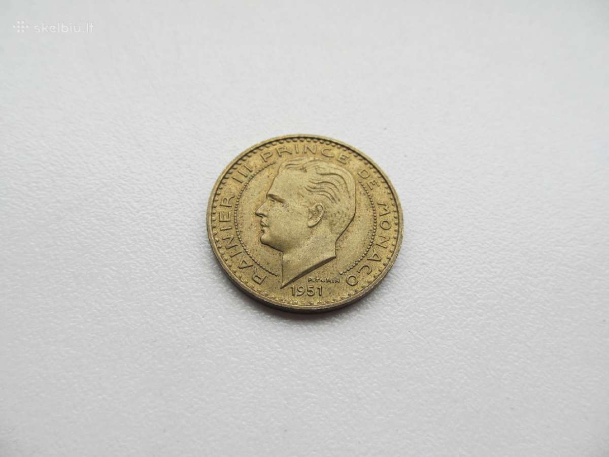 20 franku , Monakas , 1951 - nuotraukos Nr. 2