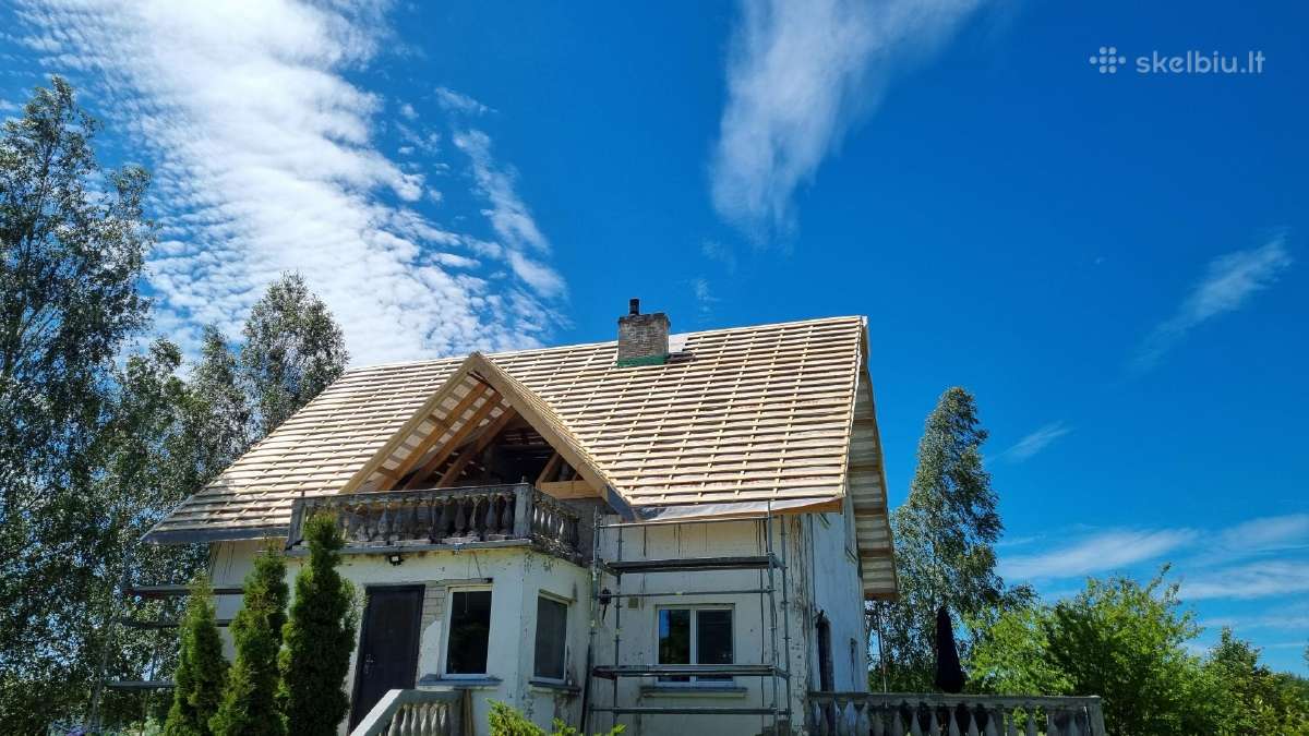 Karkasiniai namai, stogai kiti statybų darbai. - nuotraukos Nr. 14